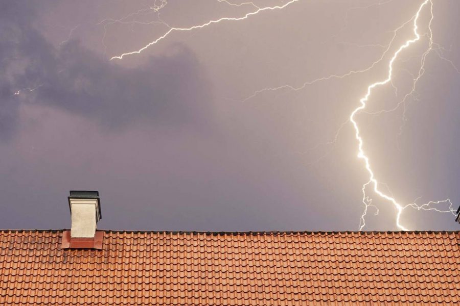 Blikseminslag en brandbeveiliging