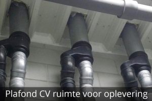 Plafond CV ruimte na oplevering