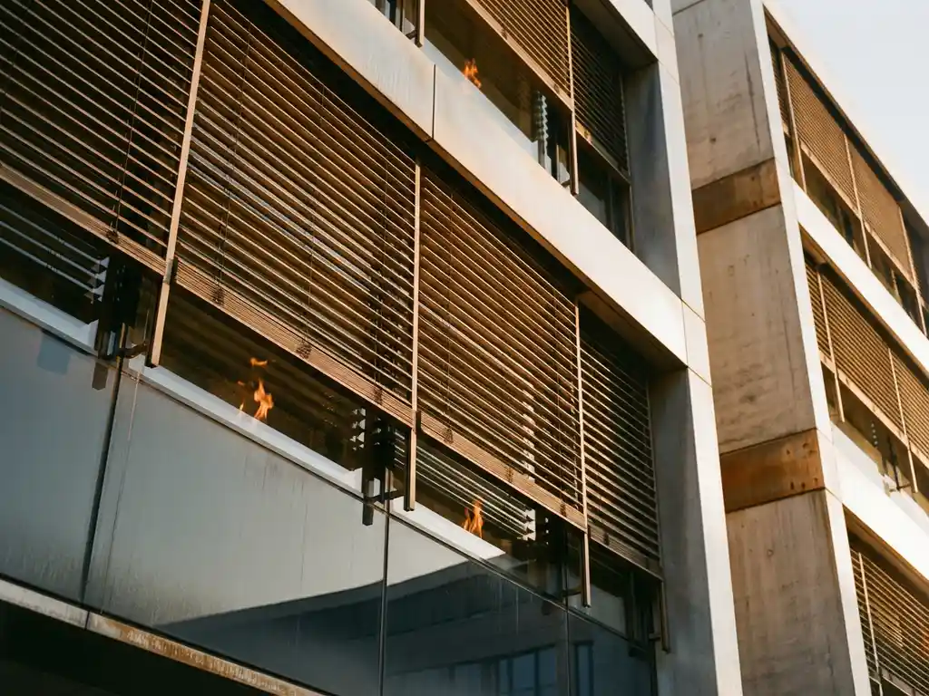 Hoe combineer je brandwerend glas met zonnewering?