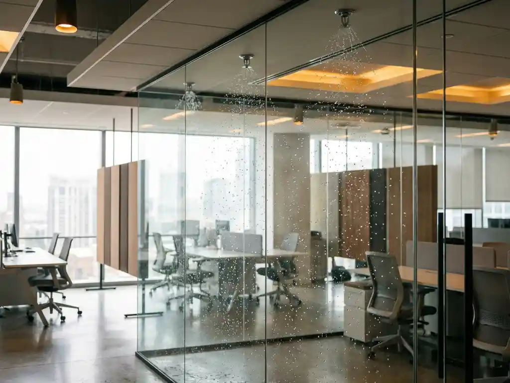 Hoe combineer je brandwerend glas met automatische sprinklers?