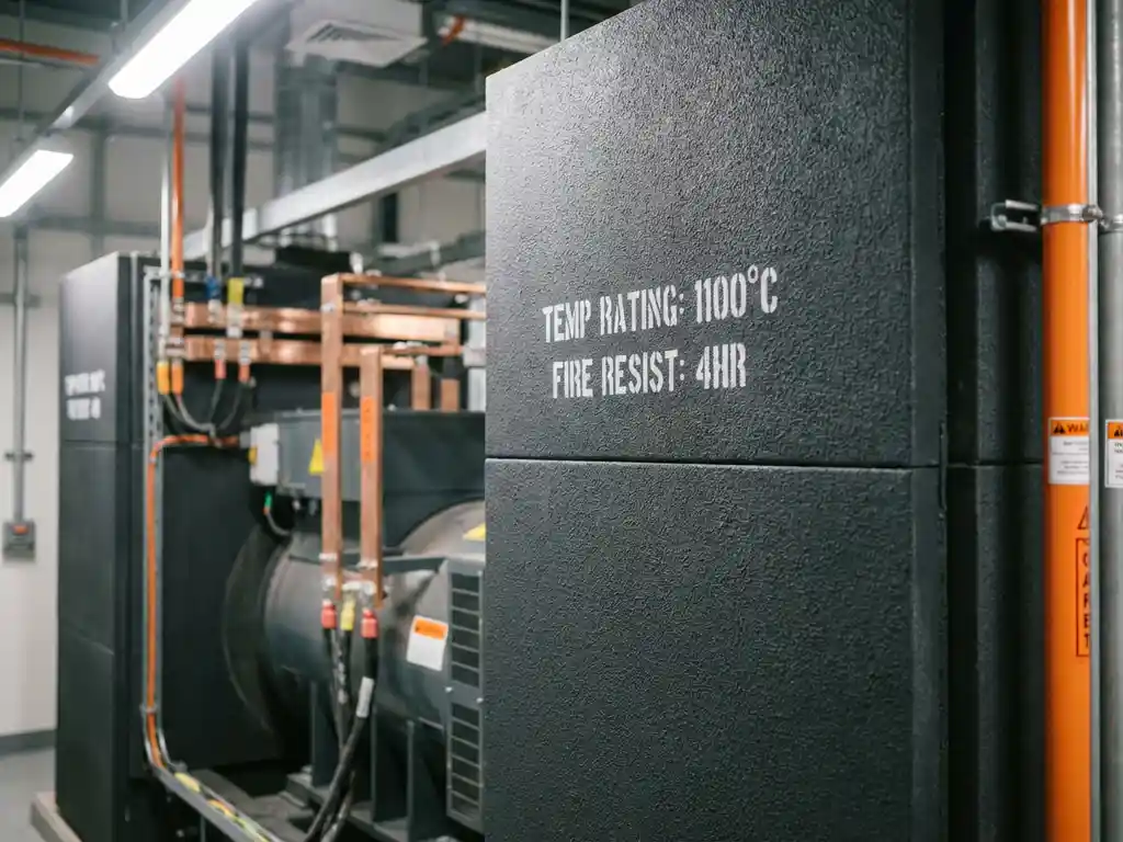 Wat zijn de temperatuureisen voor brandwerende platen in energieopwekking?