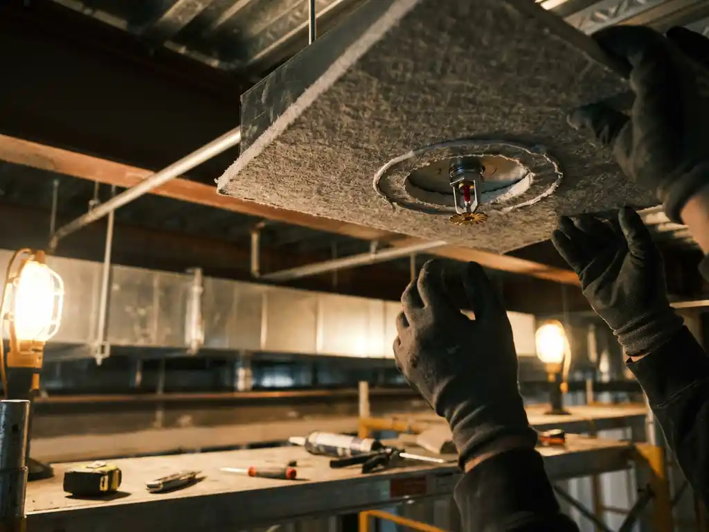 Hoe integreer je brandwerende platen met sprinklerinstallaties?