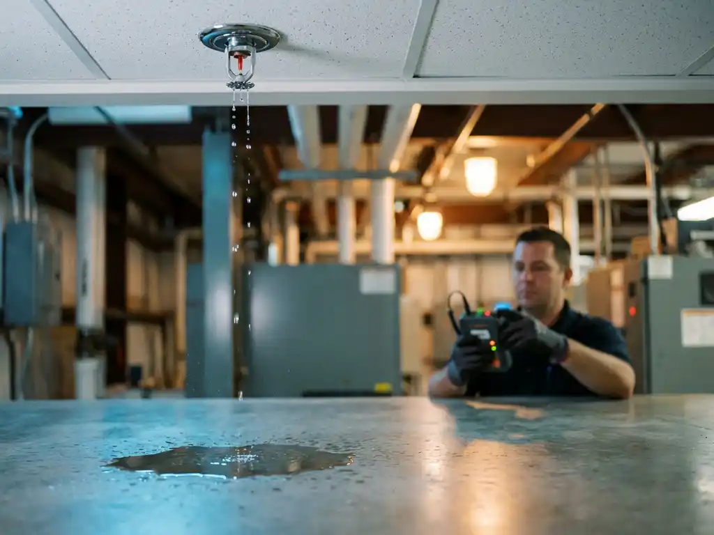 Wat te doen bij lekkage in een sprinklerinstallatie?