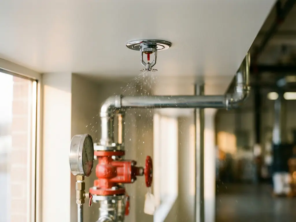 Welke onderdelen heeft een sprinklerinstallatie?