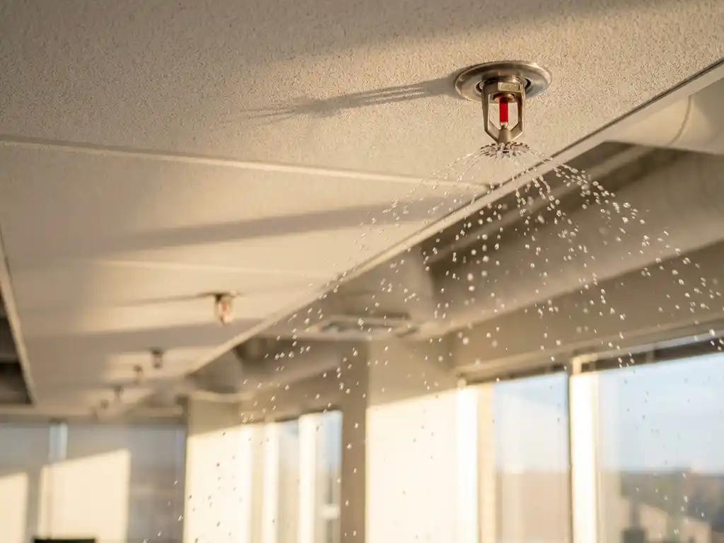 Gaan alle sprinklers tegelijk af bij brand?